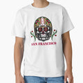 San Francisco Football Helmet Sugar T-Shirt - Novelty Apparel for Adults - T-Shirt, Sweatshirt, Hoodie