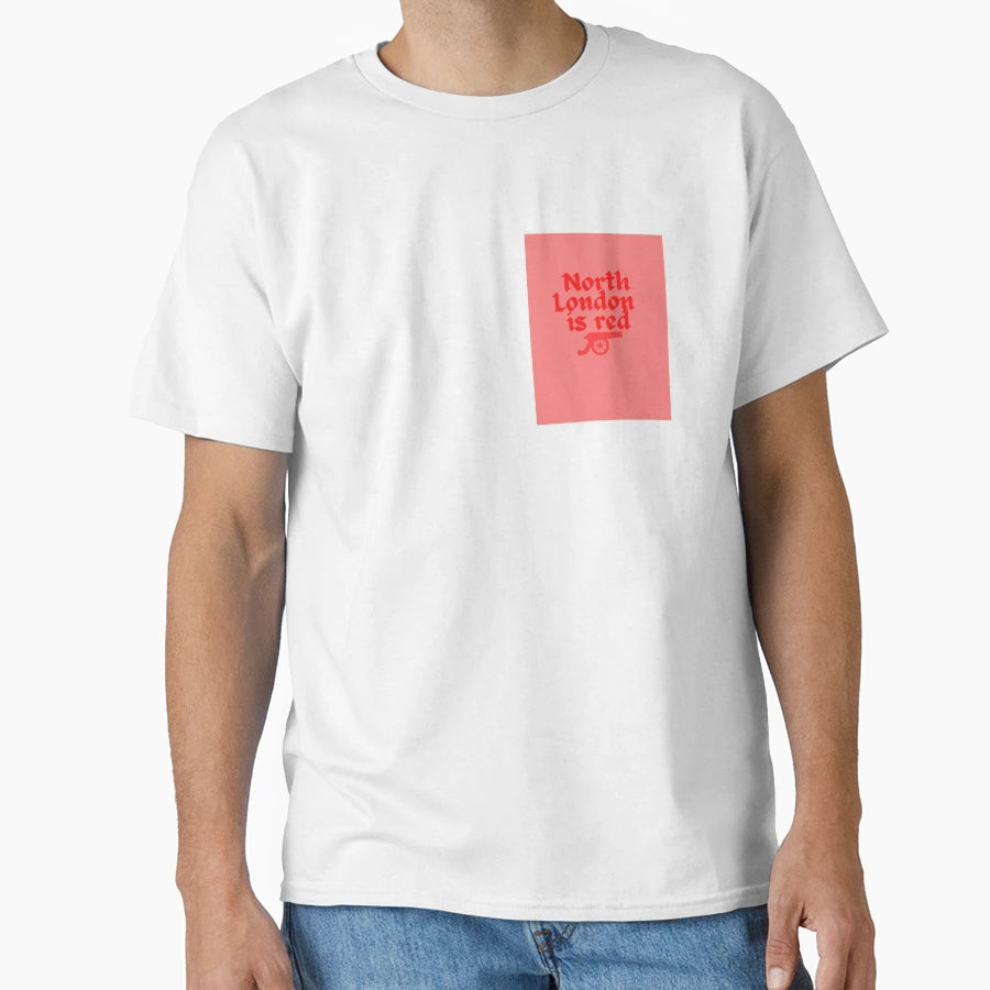 North London Is Red T-Shirt - Minimalist Print for Adults - T-Shirt, Sweatshirt, Hoodie