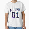 Sister 01 Sister Girlfriend T-Shirt - Casual Everyday Wear Unisex - T-Shirt, Sweatshirt, Hoodie