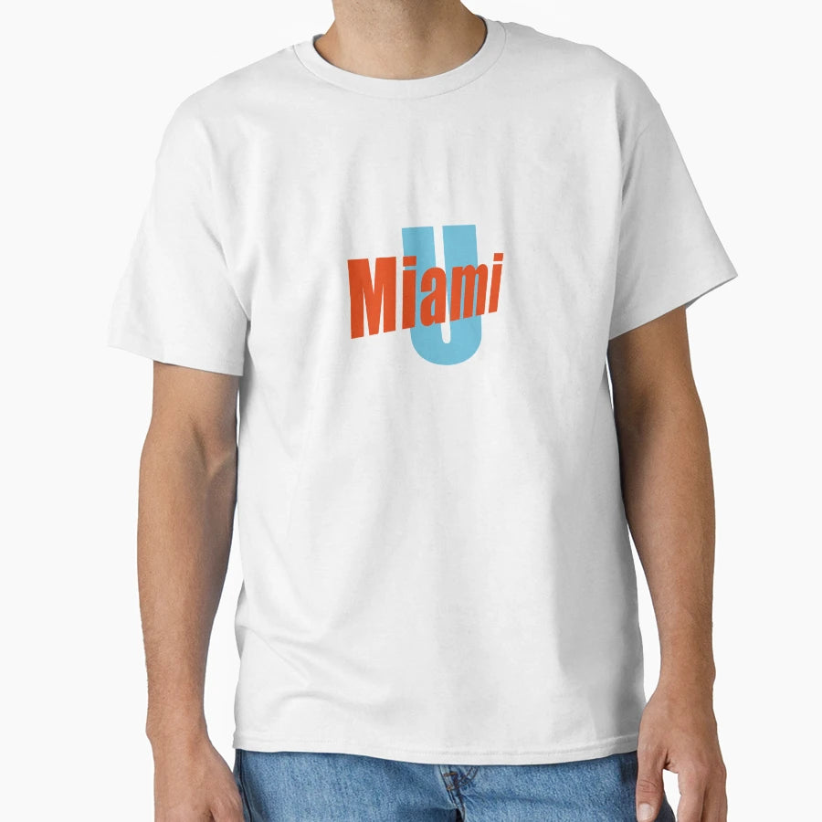 Miami U Abstract T-Shirt - Custom Art Print for Adults - T-Shirt, Sweatshirt, Hoodie