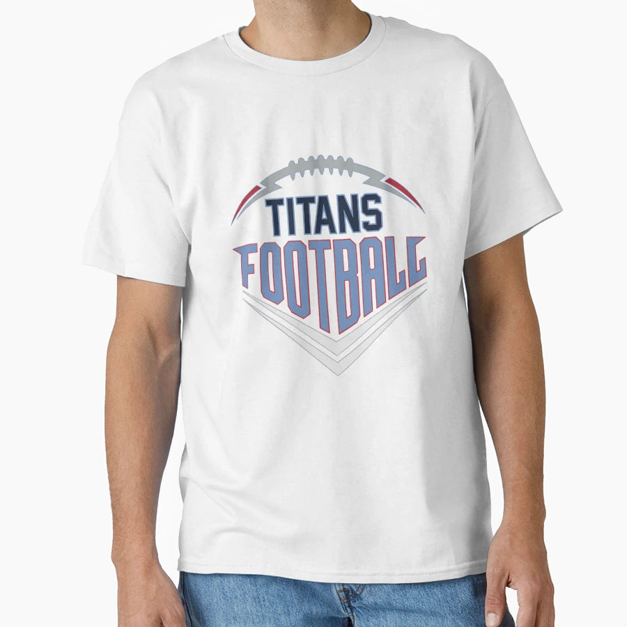 Tennessee Titans Football Shield Logo T-Shirt - Minimalist Print Unisex - T-Shirt, Sweatshirt, Hoodie