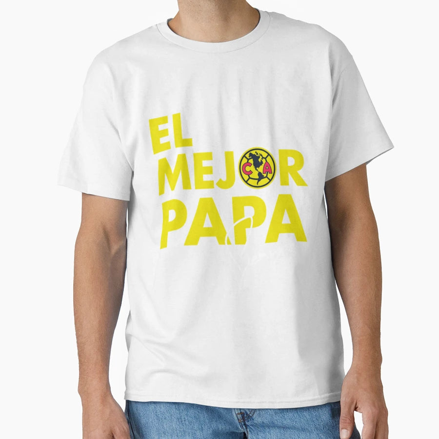Club America El Mejor Papa T-Shirt - Aesthetic Graphic Unisex - T-Shirt, Sweatshirt, Hoodie