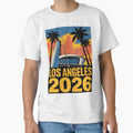 Los Angeles 2026 Palm Tree Sunset V1 T-Shirt - Graphic Print Men Women - T-Shirt, Sweatshirt, Hoodie
