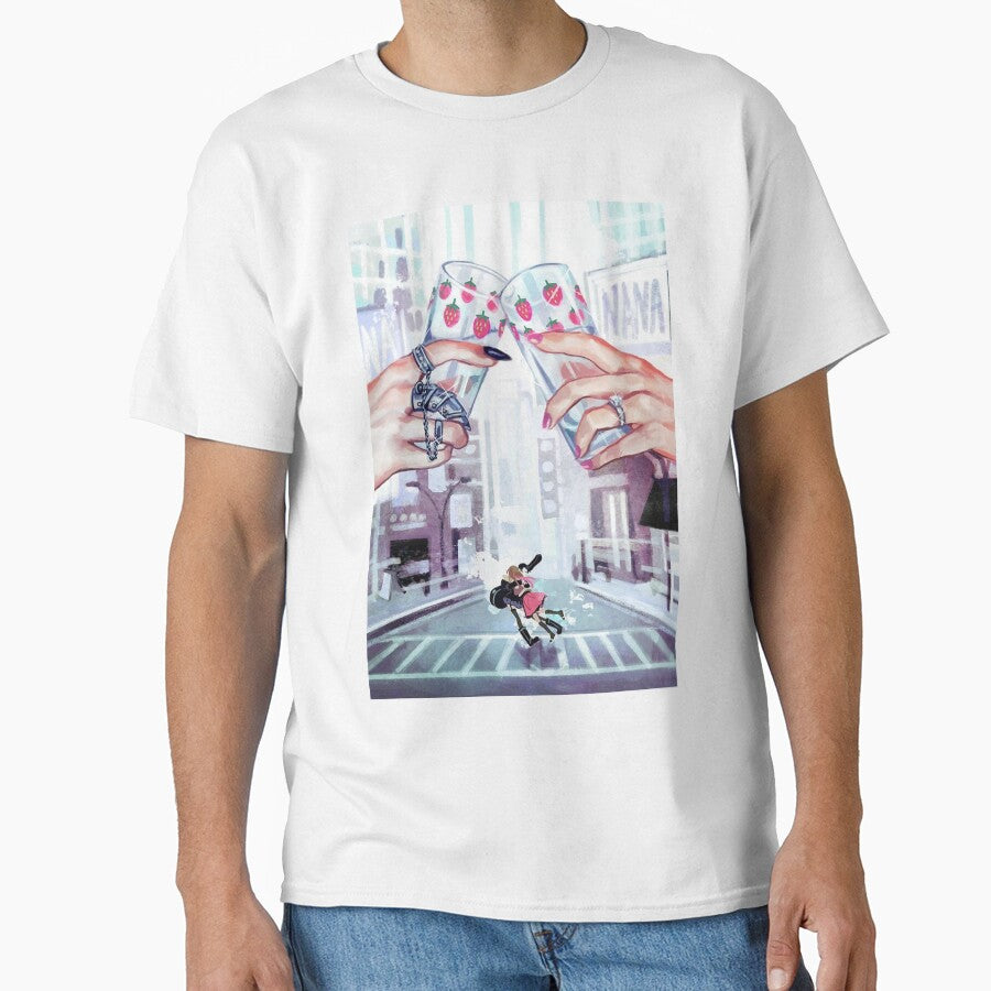 NANA strawberry glasses art by rellyneve - Adult & Kids T-Shirts, Sweatshirts & Hoodies apparel design preview 1