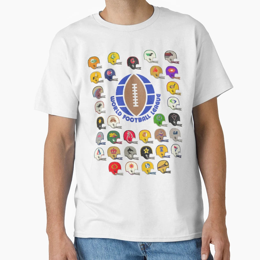 World Football League Defunct Team T-Shirt - Fun Novelty Design for Adults - T-Shirt, Sweatshirt, Hoodie
