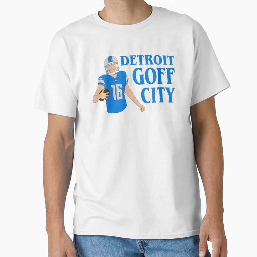 Detroit Goff City T-Shirt - Fun Novelty Design Men Women - T-Shirt, Sweatshirt, Hoodie