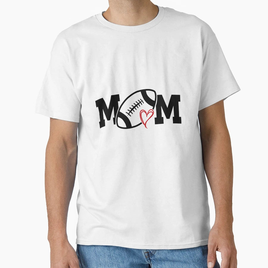Football Ball Mom Football Love Football T-Shirt - Custom Art Print Unisex - T-Shirt, Sweatshirt, Hoodie