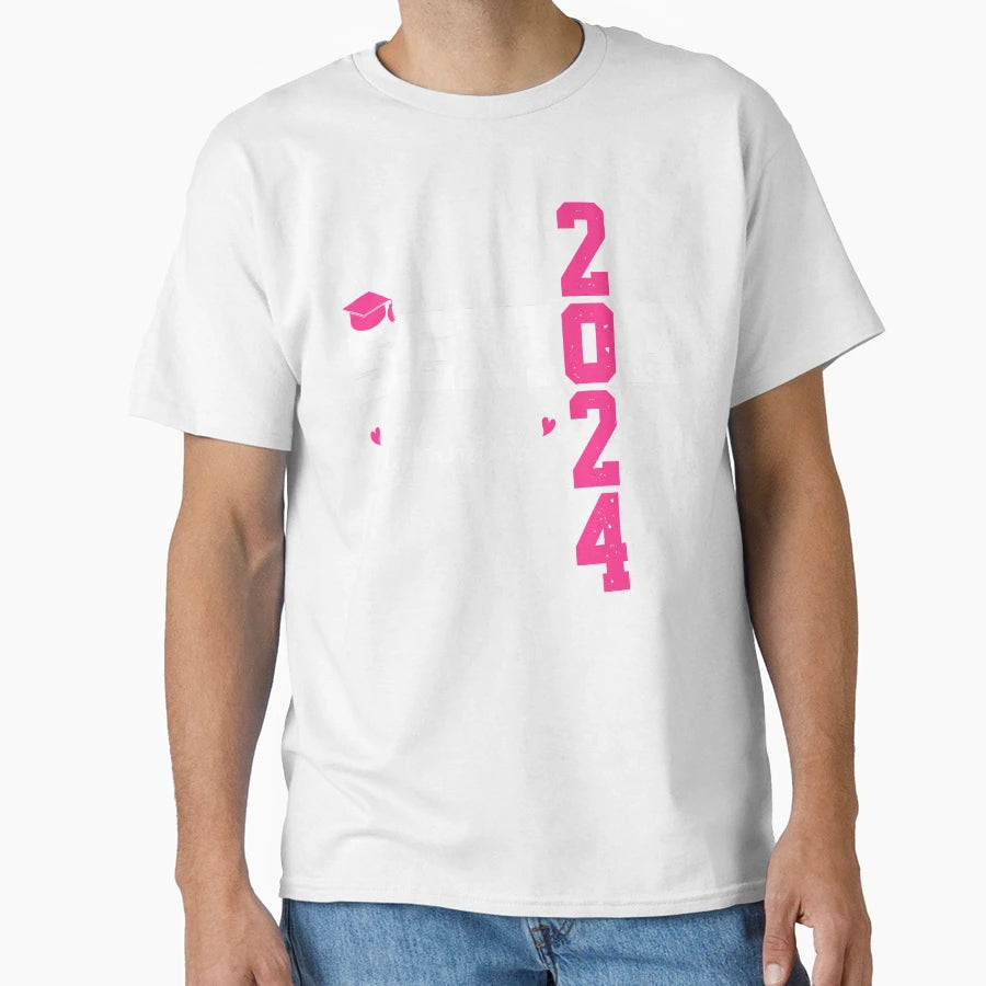 Senior 2024 Grandma Graduate Heart Class T-Shirt - Trendy Graphic Unisex - T-Shirt, Sweatshirt, Hoodie