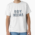 Mama Leopard White And Blue T-Shirt - Fun Novelty Design for Adults - T-Shirt, Sweatshirt, Hoodie