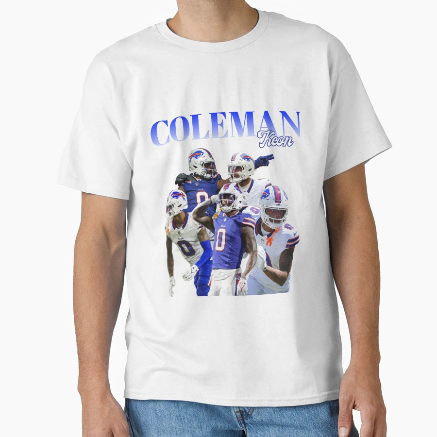 Keon Coleman Bills T-Shirt - Custom Art Print for Adults - T-Shirt, Sweatshirt, Hoodie