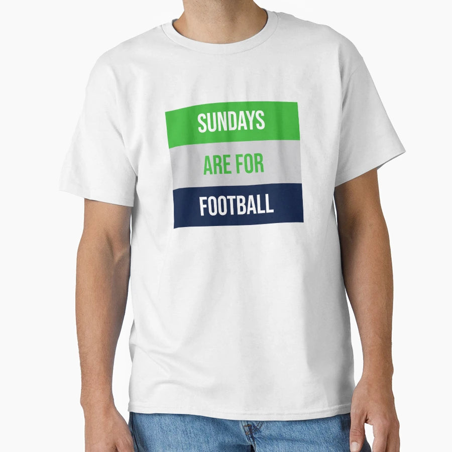 Sundays Are Football T-Shirt - Custom Art Print for Adults - T-Shirt, Sweatshirt, Hoodie