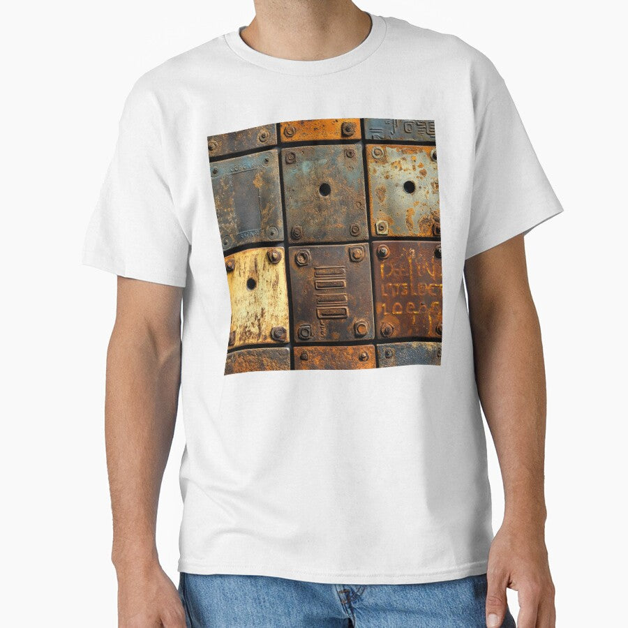 Chic Industrial Urban Rusted Colors Metallic-Like - Adult & Kids T-Shirts, Sweatshirts & Hoodies apparel design preview 1