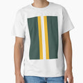 American Football Stripes Green Bay T-Shirt - Minimalist Print for Adults - T-Shirt, Sweatshirt, Hoodie