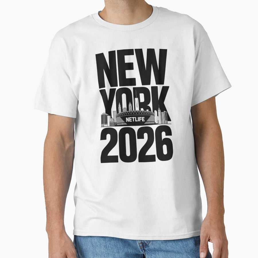New York 2026 Metlife Stadium Skyline V3 T-Shirt - Novelty Apparel Unisex - T-Shirt, Sweatshirt, Hoodie