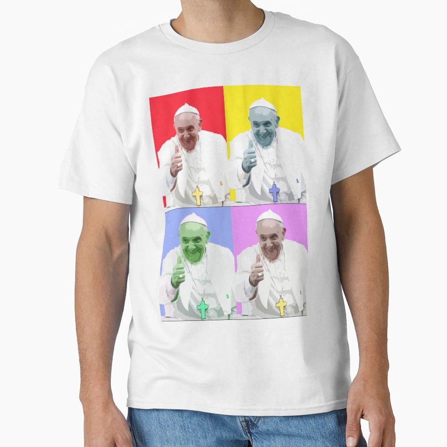 Pope Art T-Shirt - Casual Everyday Wear for Adults - T-Shirt, Sweatshirt, Hoodie