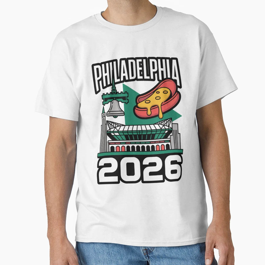 Philadelphia 2026 Liberty Bell Stadium T-Shirt - Trendy Graphic Unisex - T-Shirt, Sweatshirt, Hoodie