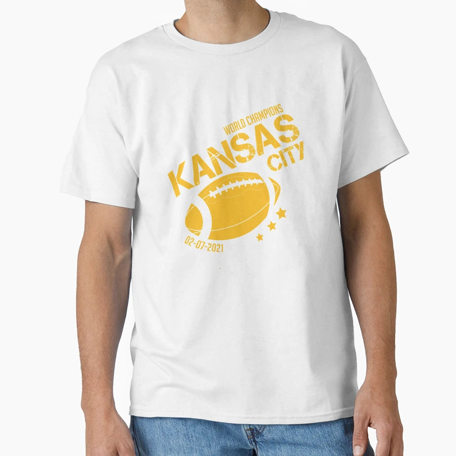 Kansas City World Champions February 7Th T-Shirt - Custom Art Print Unisex - T-Shirt, Sweatshirt, Hoodie