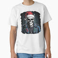 Skull Santas Favorite Human Merry T-Shirt - Aesthetic Graphic Men Women - T-Shirt, Sweatshirt, Hoodie
