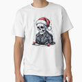 Skull Santas Favorite Human Merry Squad T-Shirt - Unique Graphic Unisex - T-Shirt, Sweatshirt, Hoodie