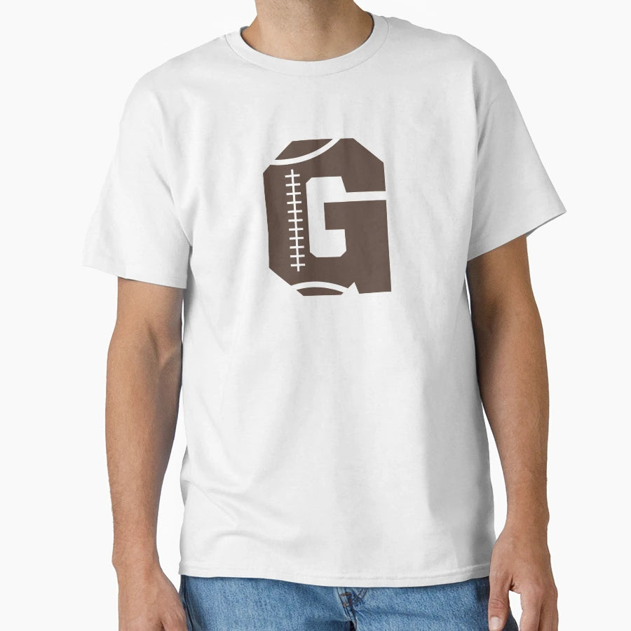 Personalized Football Initial G T-Shirt - Unique Graphic for Adults - T-Shirt, Sweatshirt, Hoodie