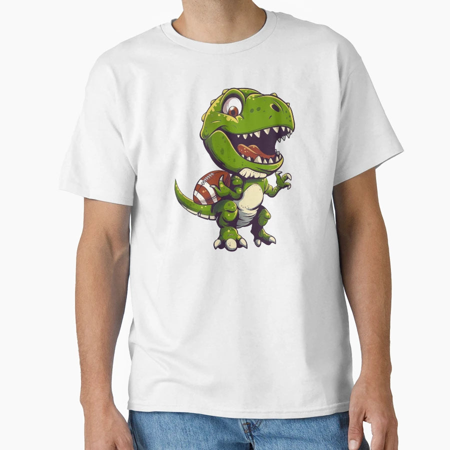 Dino Football T-Shirt - Streetwear Style for Adults - T-Shirt, Sweatshirt, Hoodie