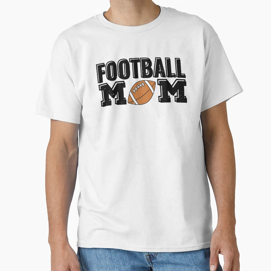 Football Mom Gift T-Shirt - Minimalist Print Men Women - T-Shirt, Sweatshirt, Hoodie