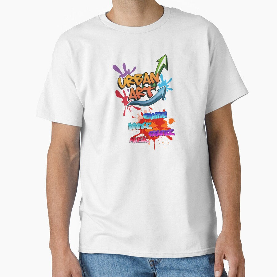 Urban Art Graffiti Dance Music Grunge by - Adult & Kids T-Shirts, Sweatshirts & Hoodies apparel design preview 1