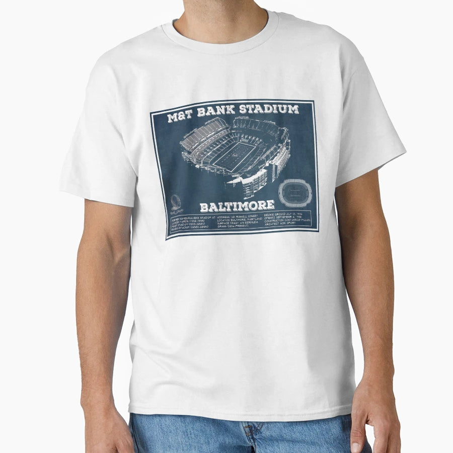M T Bank Stadium Baltimore T-Shirt - Fun Novelty Design Men Women - T-Shirt, Sweatshirt, Hoodie