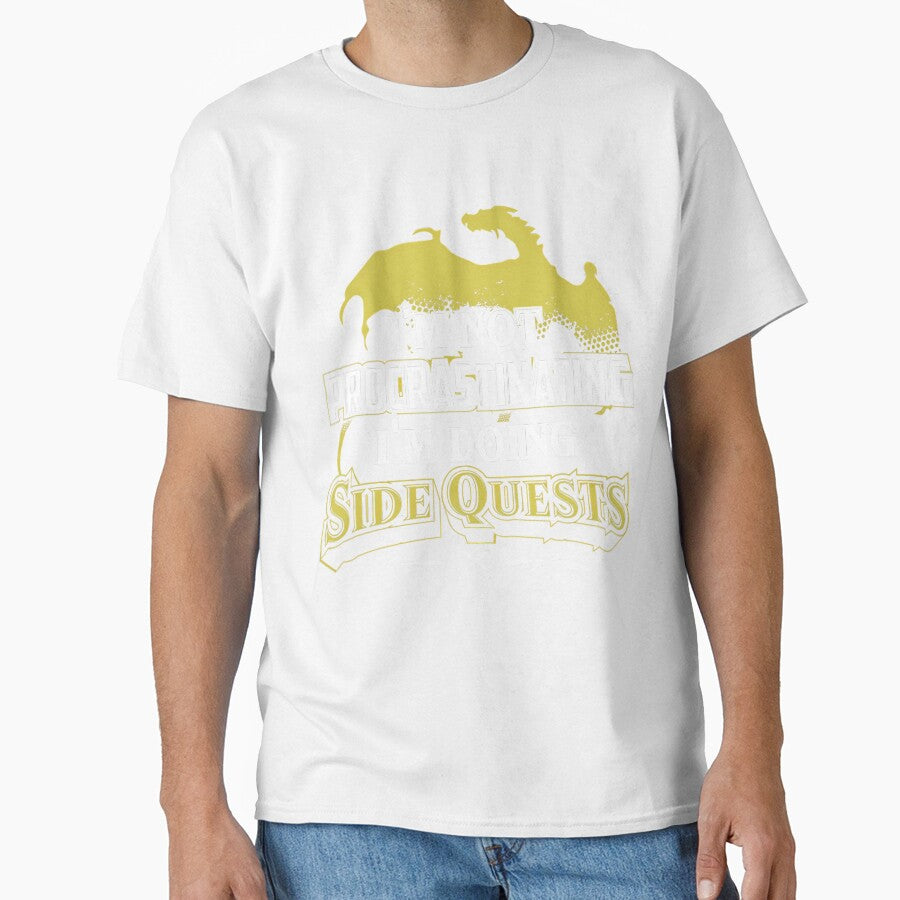 RPG Gamer I'm Doing Side Quests Casual Crew Neck - Adult & Kids T-Shirts, Sweatshirts & Hoodies apparel design preview 1