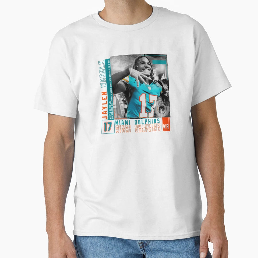 Jaylen Waddle Jaylen Waddle T-Shirt - Casual Everyday Wear Men Women - T-Shirt, Sweatshirt, Hoodie