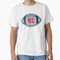 New England Throwback Football T-Shirt - Graphic Print Unisex - T-Shirt, Sweatshirt, Hoodie
