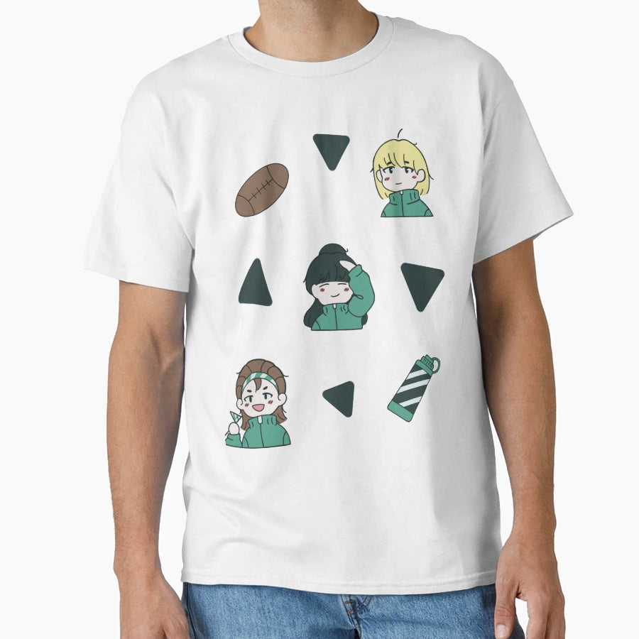 Japanese High School Doodle Sporty T-Shirt - Graphic Print for Adults - T-Shirt, Sweatshirt, Hoodie