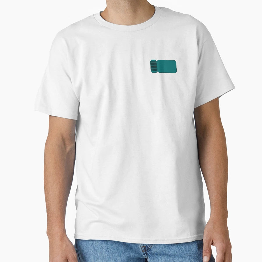 Teal Ticket Blank T-Shirt - Trendy Graphic Men Women - T-Shirt, Sweatshirt, Hoodie
