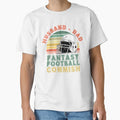 Husband Dad Fantasy Football Commish T-Shirt - Custom Art Print Unisex - T-Shirt, Sweatshirt, Hoodie