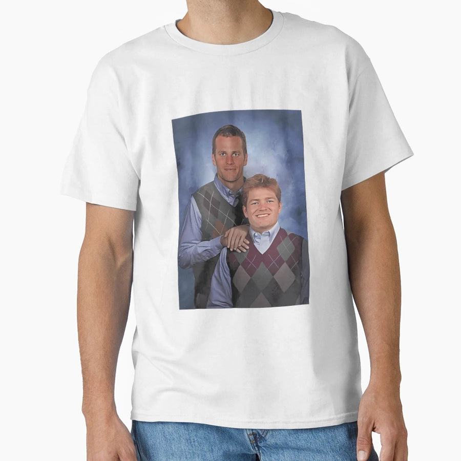 Brady And Maye Stepbrothers Football T-Shirt - Minimalist Print Unisex - T-Shirt, Sweatshirt, Hoodie