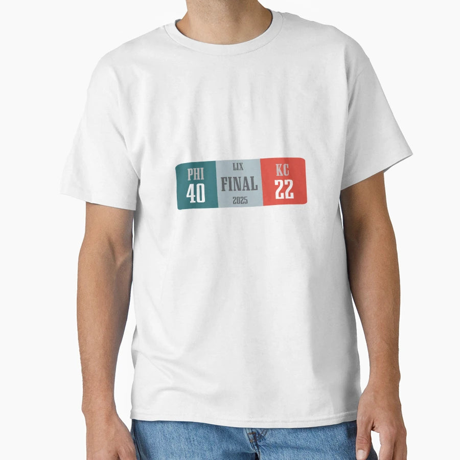 Final Score Super Bowl Lix T-Shirt - Fun Novelty Design Men Women - T-Shirt, Sweatshirt, Hoodie