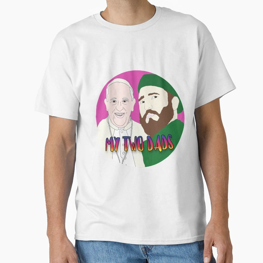 Fidel Castro And Pope Francis T-Shirt - Casual Everyday Wear for Adults - T-Shirt, Sweatshirt, Hoodie