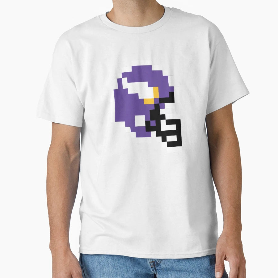 Minnesota Vikings 8 Bit Football T-Shirt - Streetwear Style Men Women - T-Shirt, Sweatshirt, Hoodie