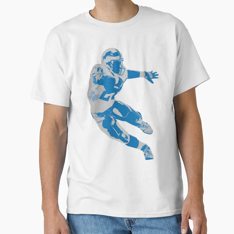 Barry Sanders Hologram T-Shirt - Custom Art Print Men Women - T-Shirt, Sweatshirt, Hoodie