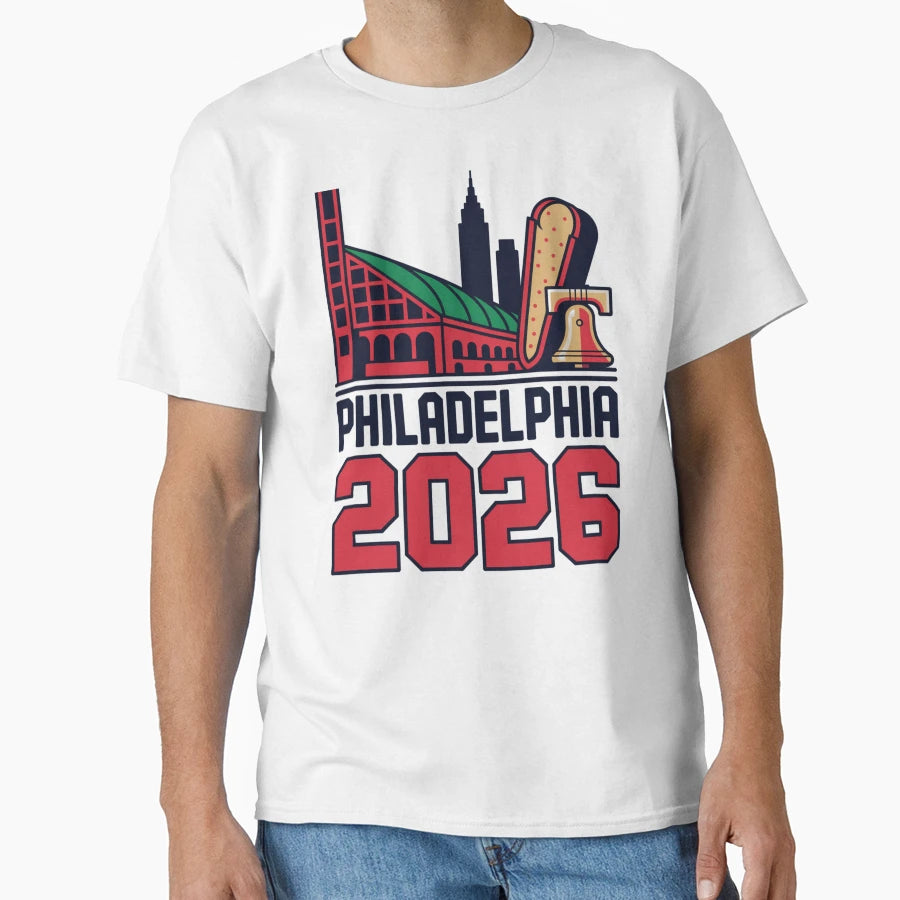 Philadelphia 2026 Liberty Bell Stadium T-Shirt - Unique Graphic Men Women - T-Shirt, Sweatshirt, Hoodie