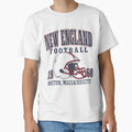 New England Football Boston T-Shirt - Custom Art Print Men Women - T-Shirt, Sweatshirt, Hoodie