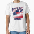 Usa Match Day Crew 2026 Football Fan T-Shirt - Aesthetic Graphic Unisex - T-Shirt, Sweatshirt, Hoodie