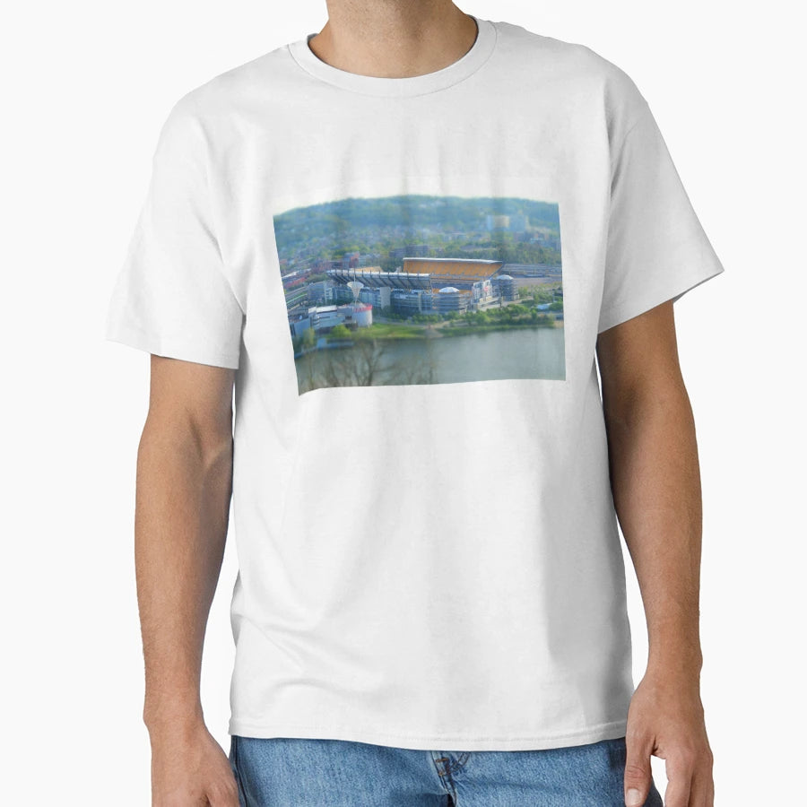 Heinz Field Pittsburgh Trompe L Oeil T-Shirt - Fun Novelty Design Men Women - T-Shirt, Sweatshirt, Hoodie