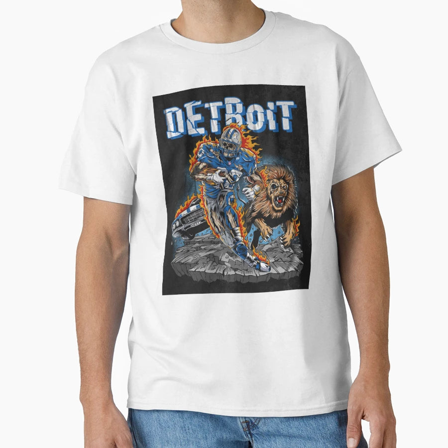 Detroit Lions T-Shirt - Fun Novelty Design for Adults - T-Shirt, Sweatshirt, Hoodie