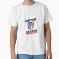 United States T-Shirt - Minimalist Print Unisex - T-Shirt, Sweatshirt, Hoodie