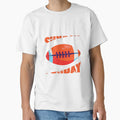 Sunday Funday Football Sport Football T-Shirt - Minimalist Print for Adults - T-Shirt, Sweatshirt, Hoodie