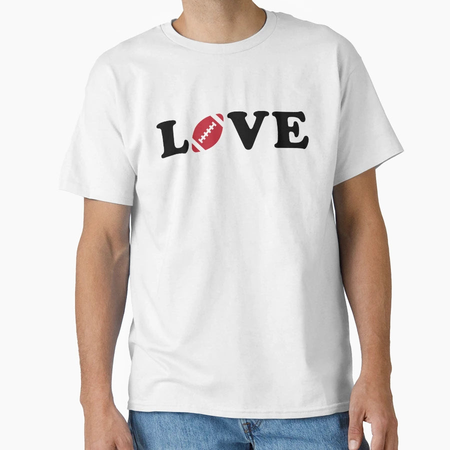 I Love Football T-Shirt - Fun Novelty Design for Adults - T-Shirt, Sweatshirt, Hoodie