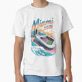 Miami 2026 Ocean Wave Football V7 T-Shirt - Streetwear Style for Adults - T-Shirt, Sweatshirt, Hoodie