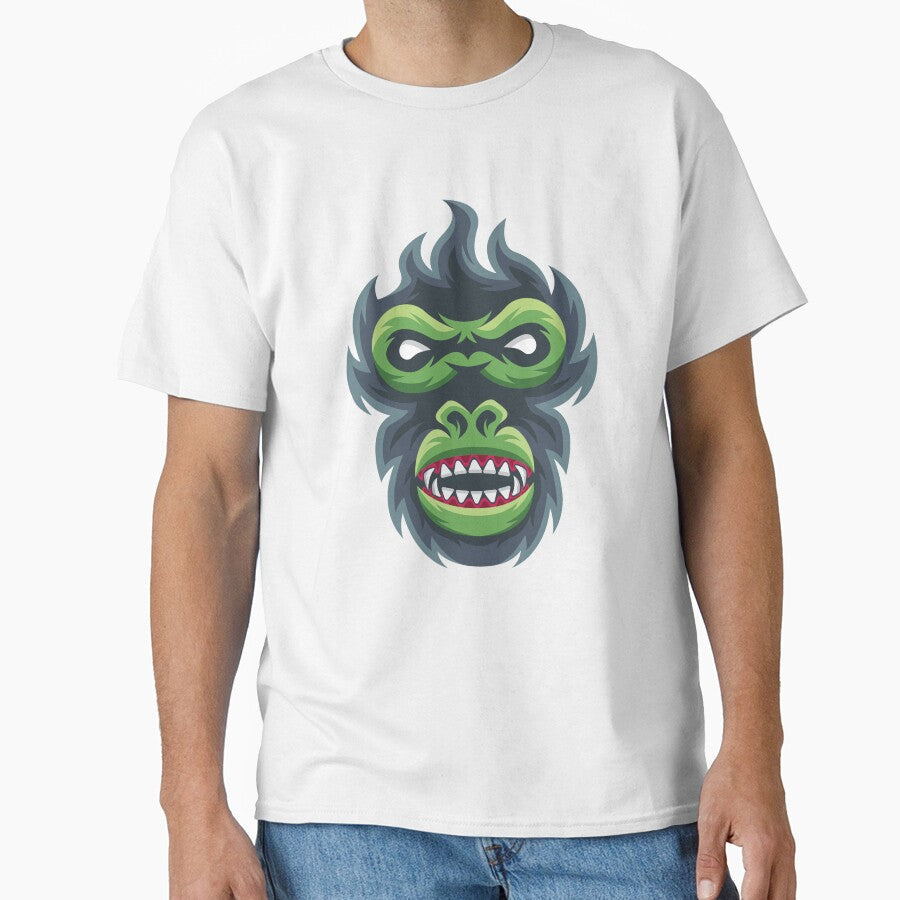 Cool Gorilla Head by Prince - Adult & Kids T-Shirts, Sweatshirts & Hoodies apparel design preview 1
