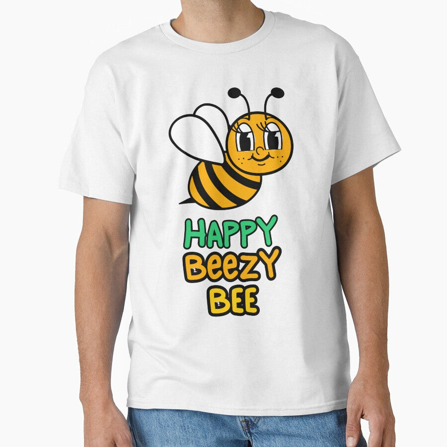 Happy Beezy Bee short sleeve onesie by Belle Treasure - Adult & Kids T-Shirts, Sweatshirts & Hoodies apparel design preview 1